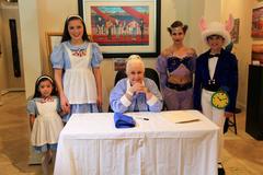 what a cool moment: grace slick meets alice cast