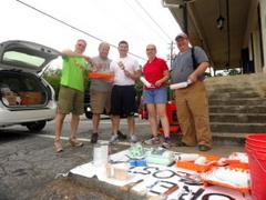 Duluth Matters Volunteers Painting Alley Buildings